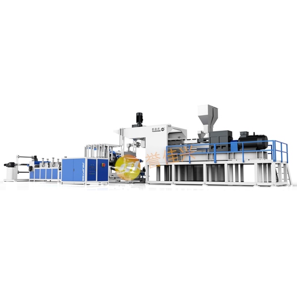 PET twin-screw plastic sheet extruding machine